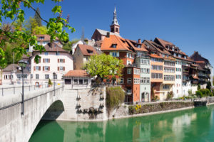 Laufenburg, Heilig Geist Kirche, Rhein, Hochrhein, Südlicher Schwarzwald, Baden-Württemberg, Deutschland Laufenburg, Heilig Geist Kirche, Rhein, Hochrhein, Südlicher Schwarzwald, Baden-Württemberg, Deutschland